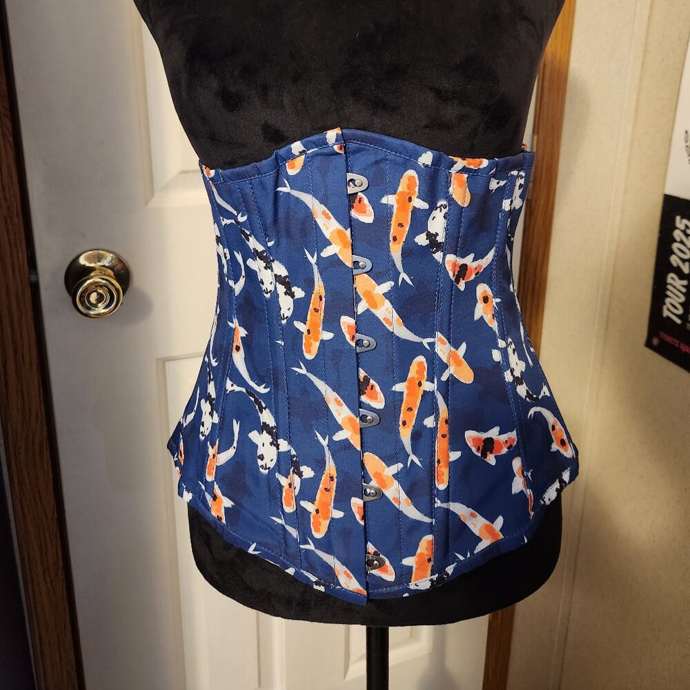 Corset Story Blue Fish Half Corset UK Size 12